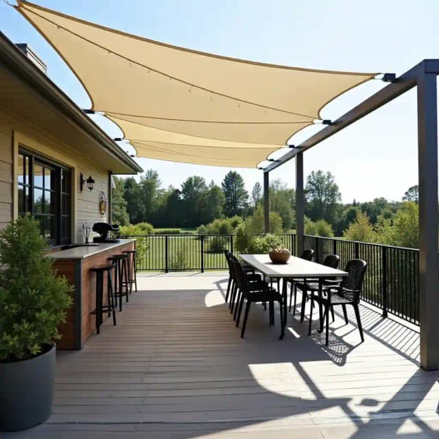 Deck shade garden theme