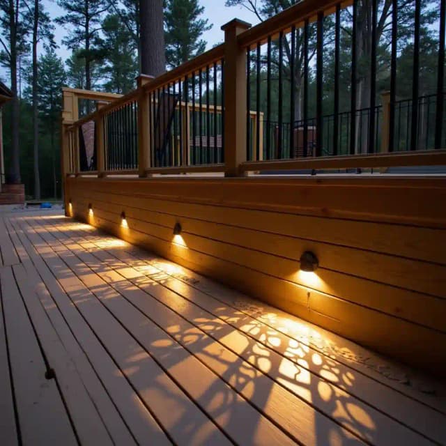 Deck skirting garden theme