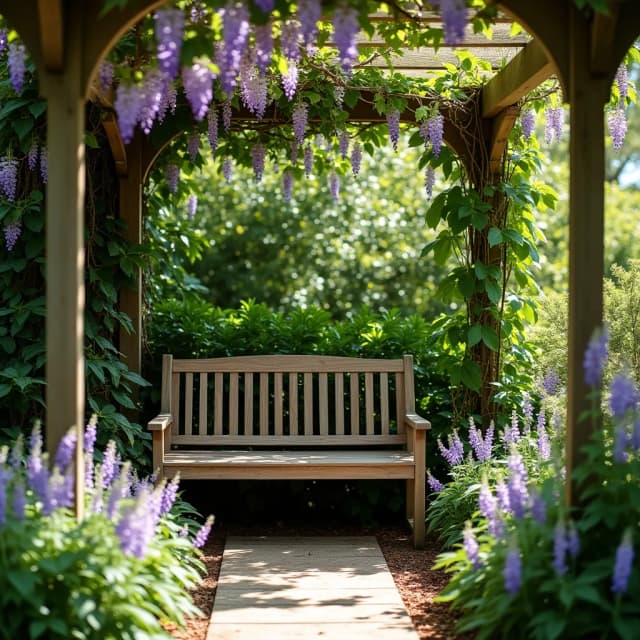 Benches garden theme