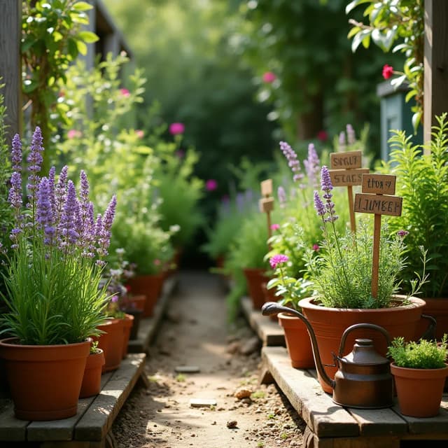 Herb garden garden theme