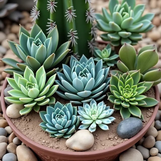 Succulent garden theme