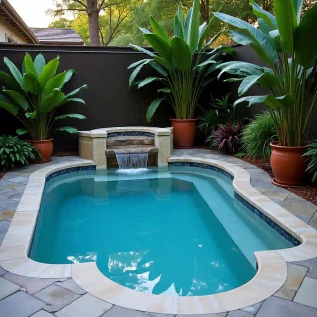 Small pool garden theme