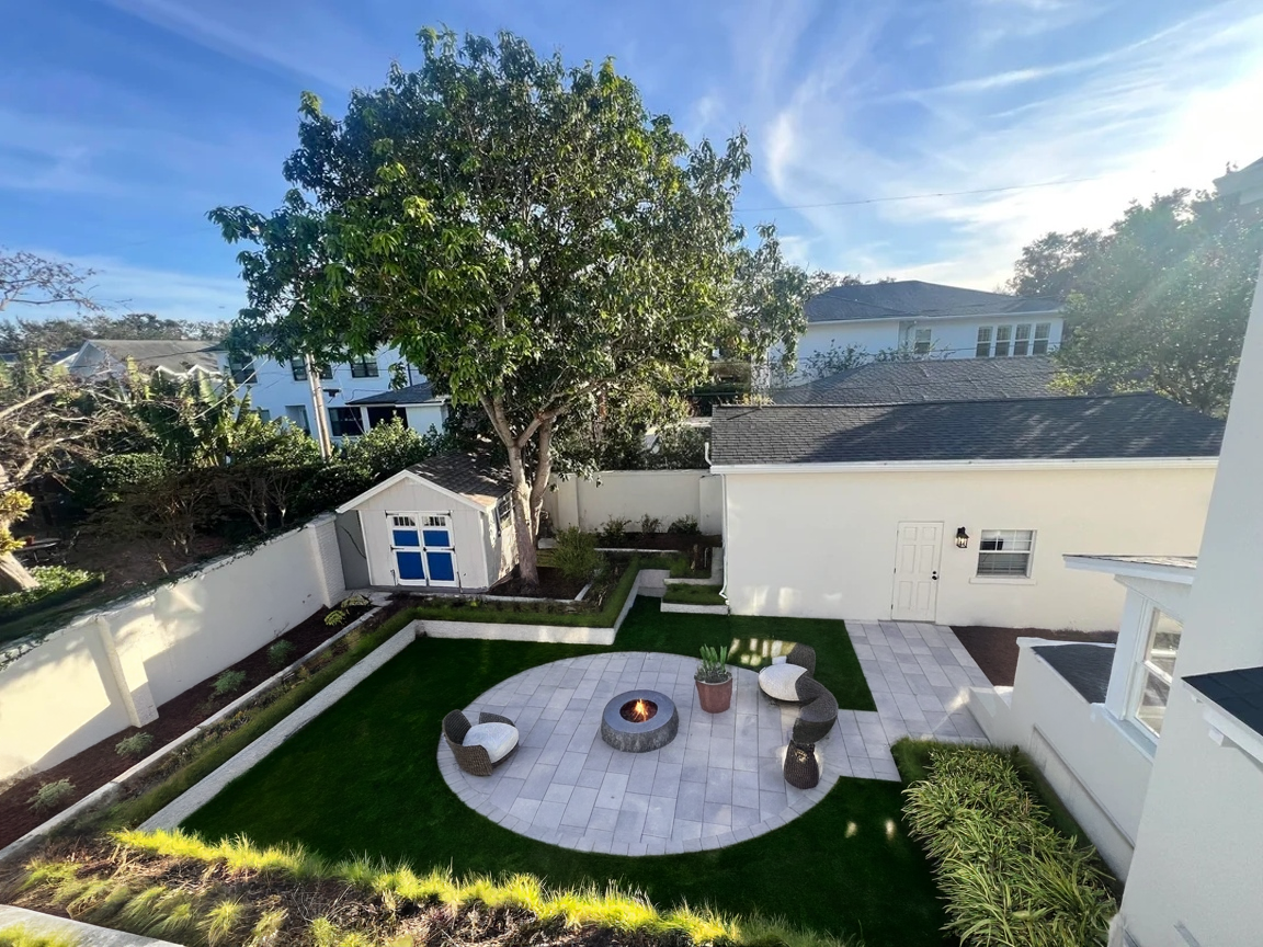 Transformed backyard